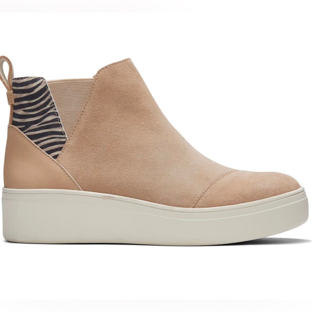 Toms Women’s Suede Sneakers - Beige, Size 6